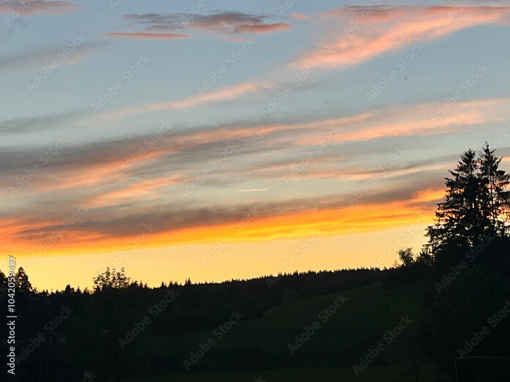 Fototapeta premium Very Yellow Sunset