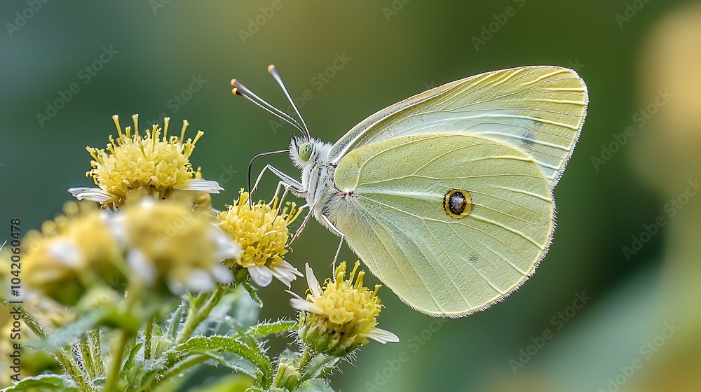 Delicate Butterfly Resting on Vibrant Flower Delicate Butterfly Resting on Vibrant Flower