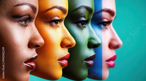 Colorful Portraits of Women