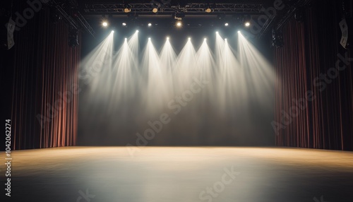 Empty Stage with Soft Spotlights	 photo