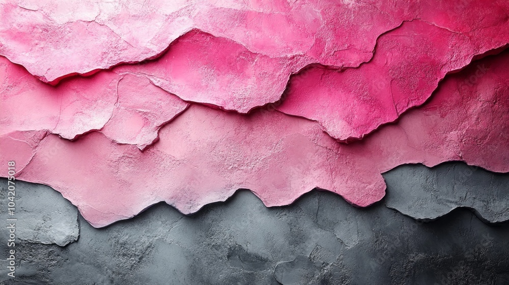 A pink and gray wall with a pink and gray rock wall A pink and gray wall with a pink and gray rock wall