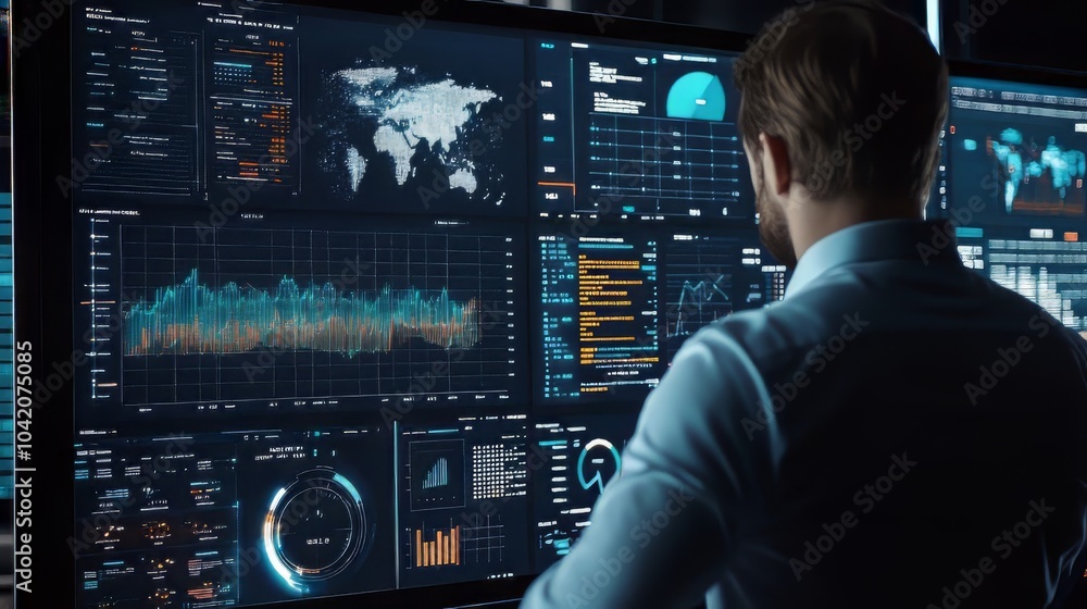 Business intelligence analyst dashboard on virtual screen. big data graphs charts. Big Data. Ultra realistic. Photorealistic Business intelligence analyst dashboard on virtual screen. big data graphs charts. Big Data. Ultra realistic. Photorealistic