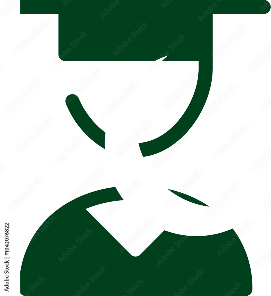 Pakistan flag on Male student icon Pakistan flag on Male student icon