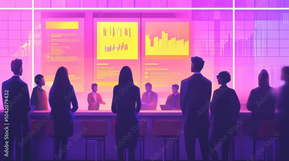 Stylish Corporate Meeting in Modern Space Stylish Corporate Meeting in Modern Space