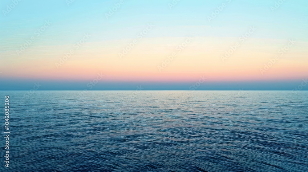 Obraz premium Tranquil Seascape at Sunset