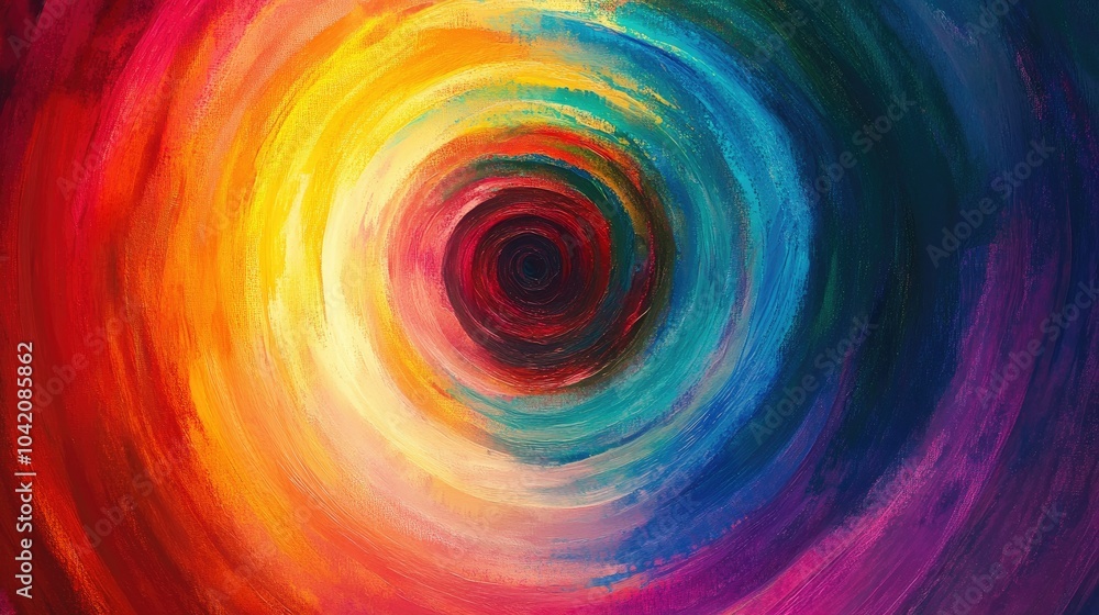 Tie-dye spiral with vibrant rainbow hues on a bold background, giving a nostalgic retro feel. Tie-dye spiral with vibrant rainbow hues on a bold background, giving a nostalgic retro feel.