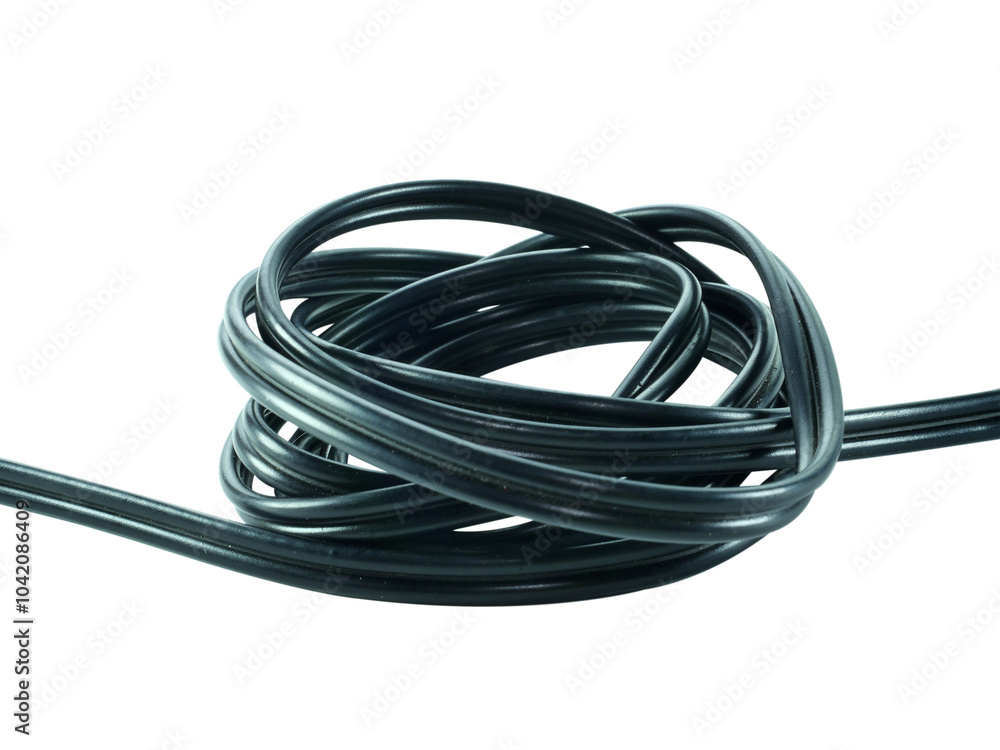 Black wire electronic equipment isolated on transparent background. Black wire electronic equipment isolated on transparent background.