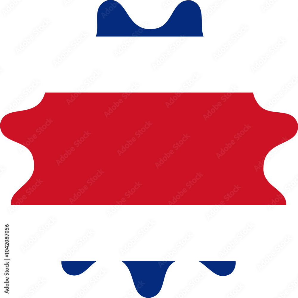 Costa Rica Flag Smooth Sides Icon