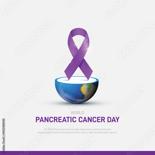 world pancreatic cancer day. world pancreatic cancer day creative banner, poster, postcard, background, template, social media post design etc.