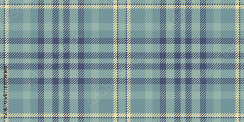 Cloth check seamless plaid, ethnicity background texture fabric. Carnival tartan pattern textile vector in pastel and blue colors.