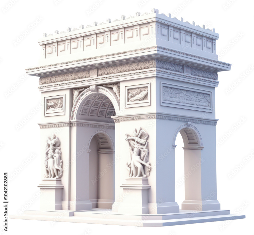 Obraz premium PNG Architecture white background representation creativity.