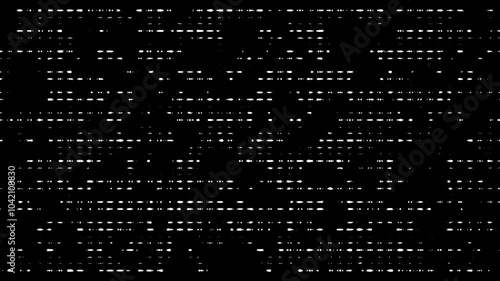 
Animated background with moving white dots on black. The dots are worn like stains and the animation is posterized as if it were old, representing vintage  technology. Seamless loop. 