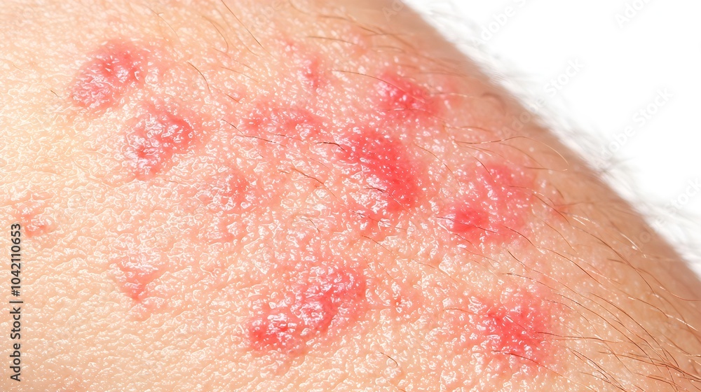 Fototapeta premium Red Skin Irritation on Arm with Discomfort Symptoms