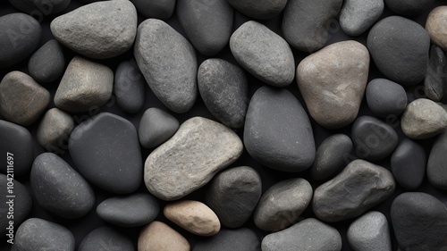 black and white pebbles