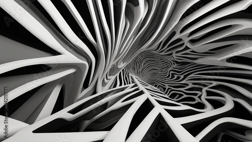 Wallpaper Mural black and white abstract background Torontodigital.ca