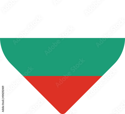Heart shaped national flag of the European country of BULGARIA Free Download Heart shaped national flag of the European country of BULGARIA - GFXLoad