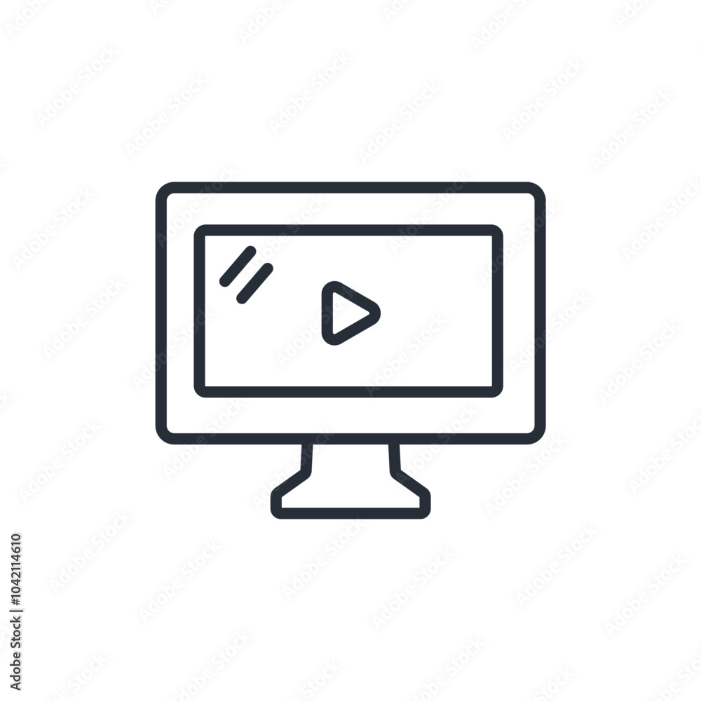 screen icon. vector.Editable stroke.linear style sign for use web design,logo.Symbol illustration. screen icon. vector.Editable stroke.linear style sign for use web design,logo.Symbol illustration.