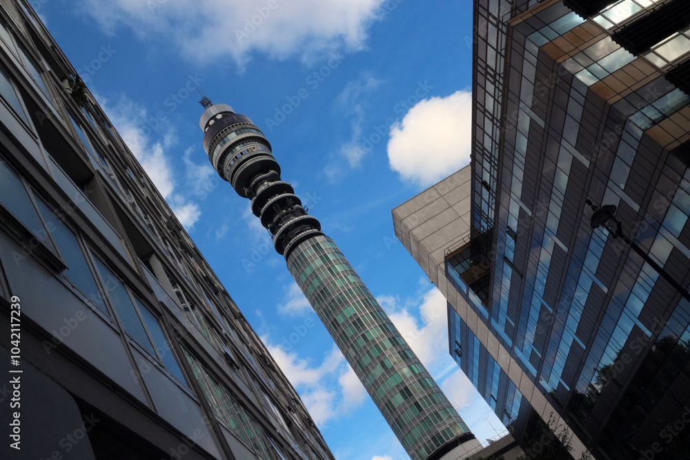 British Telecommunication tower - BT Tower - London - England - UK