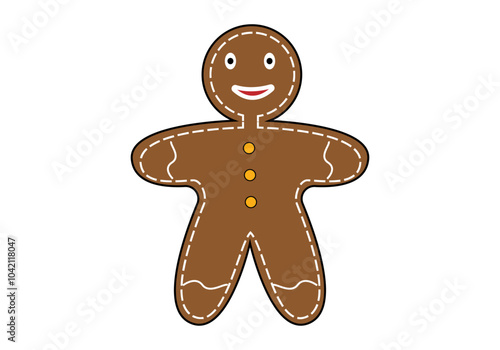 Galleta de Navidad de jengibre. Adorno navideño