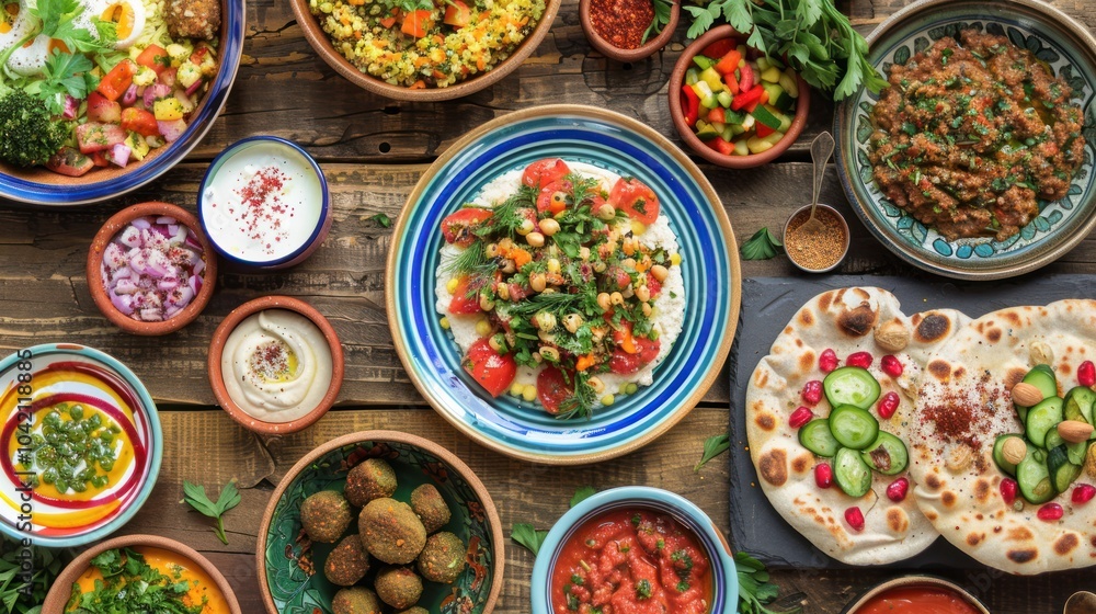 Fototapeta premium A Delicious Middle Eastern Feast
