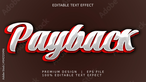 Payback futuristic logo style vector design illustration