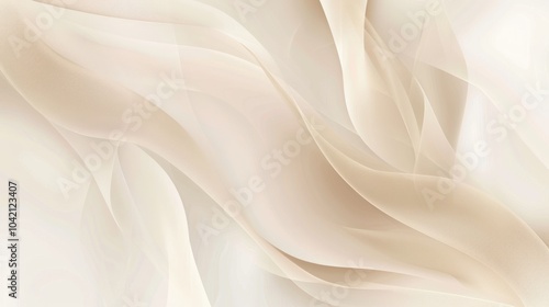 Abstract Beige Curvy Background