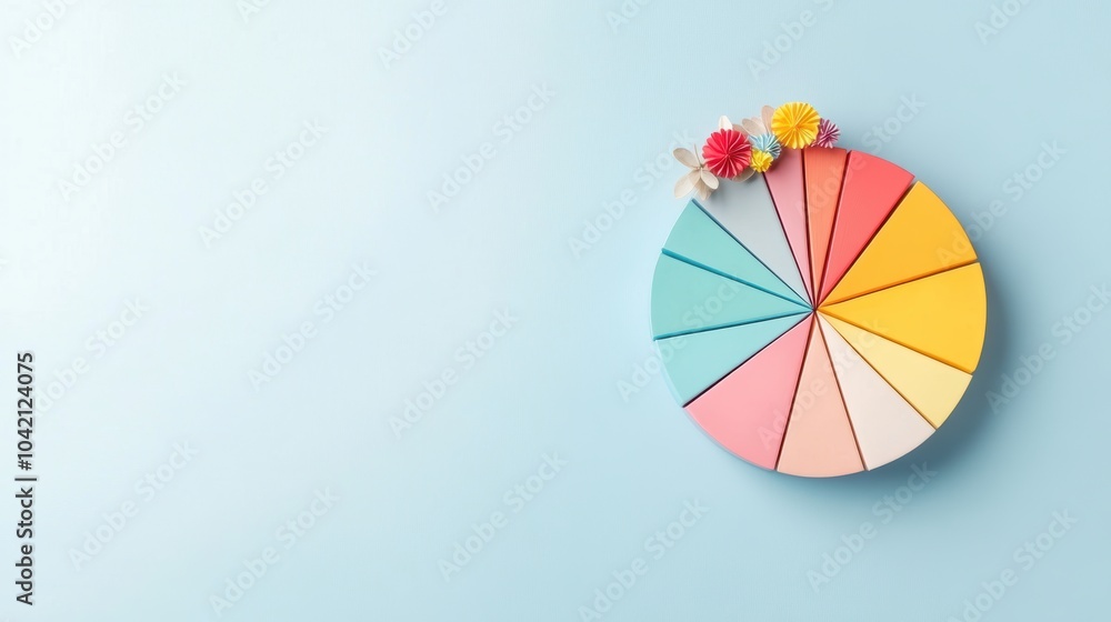 Obraz premium A pie chart with labels and annotations, providing context and explanations for data proportions.