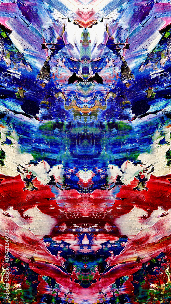 Fototapeta premium Abstract background art . Ethnic pattern. Mixtures of oil paint. Trendy hand painting canvas. Wall decor and Wall art prints Idea. 3D Texture. Art object