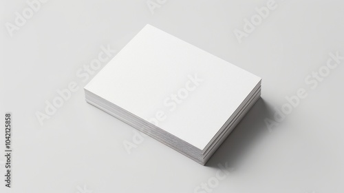 A blank business card