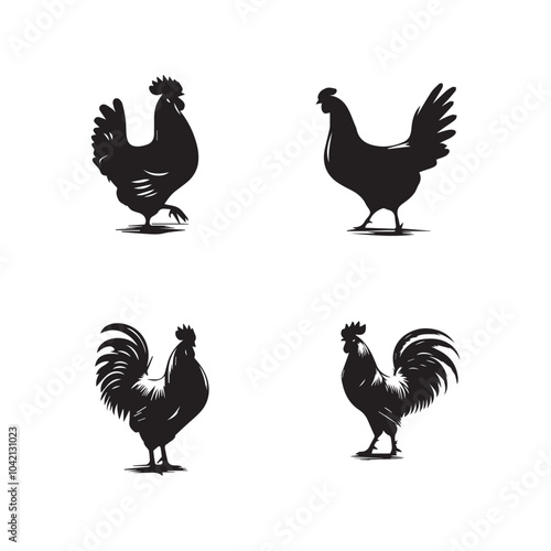 A vector art illustration silhouettes design 