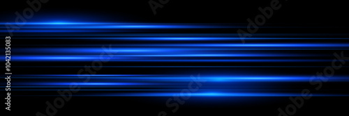 Light blue motion, cyan glowing neon lines
