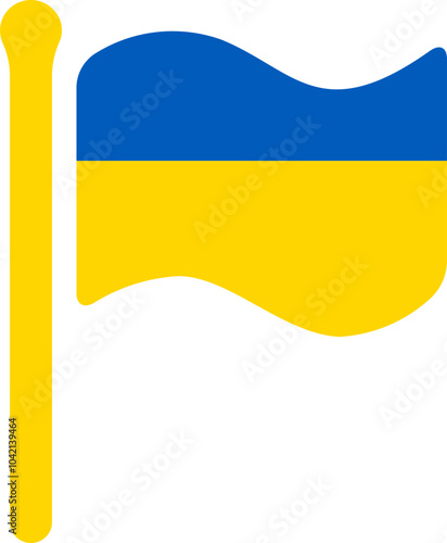 Ukraine Flag free flown Rounded icon