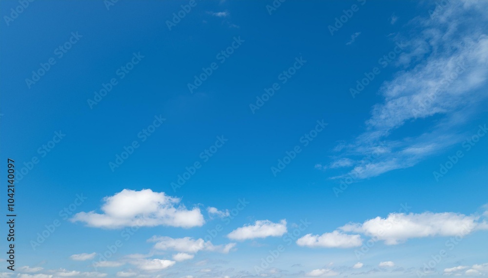 Fototapeta premium 맑고 푸른 하늘에 떠있는 구름들