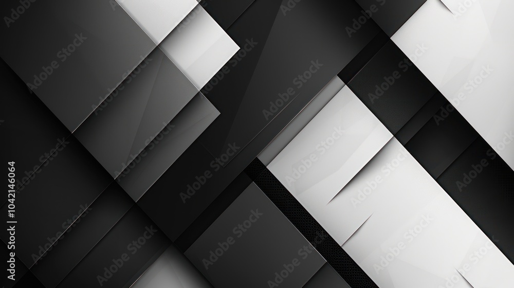Abstract Black and White Geometric Background Abstract Black and White Geometric Background