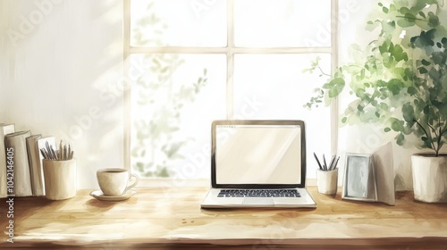 Wallpaper Mural Cozy workspace Torontodigital.ca