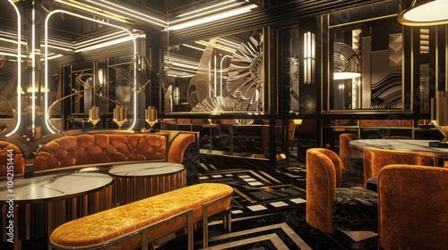 Art Deco Lounge Interior photo