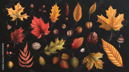 autumn leaves background