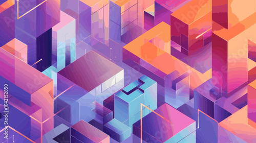 abstract background with squares