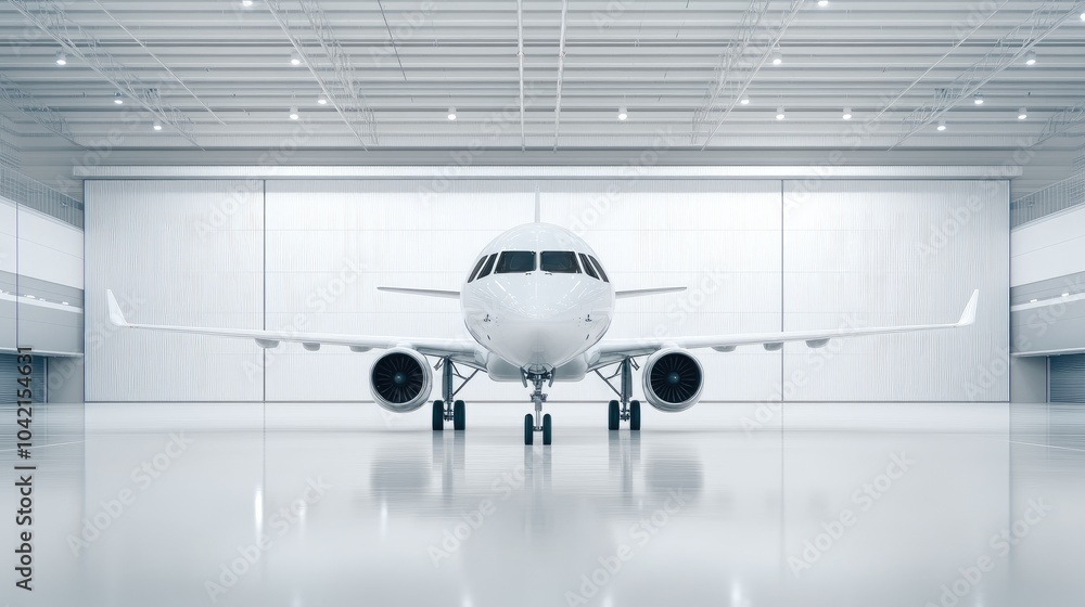 A sleek G650 jet awaits in a modern hangar illuminated by dramatic lighting, showcasing elegance and minimalistic design A sleek G650 jet awaits in a modern hangar illuminated by dramatic lighting, showcasing elegance and minimalistic design