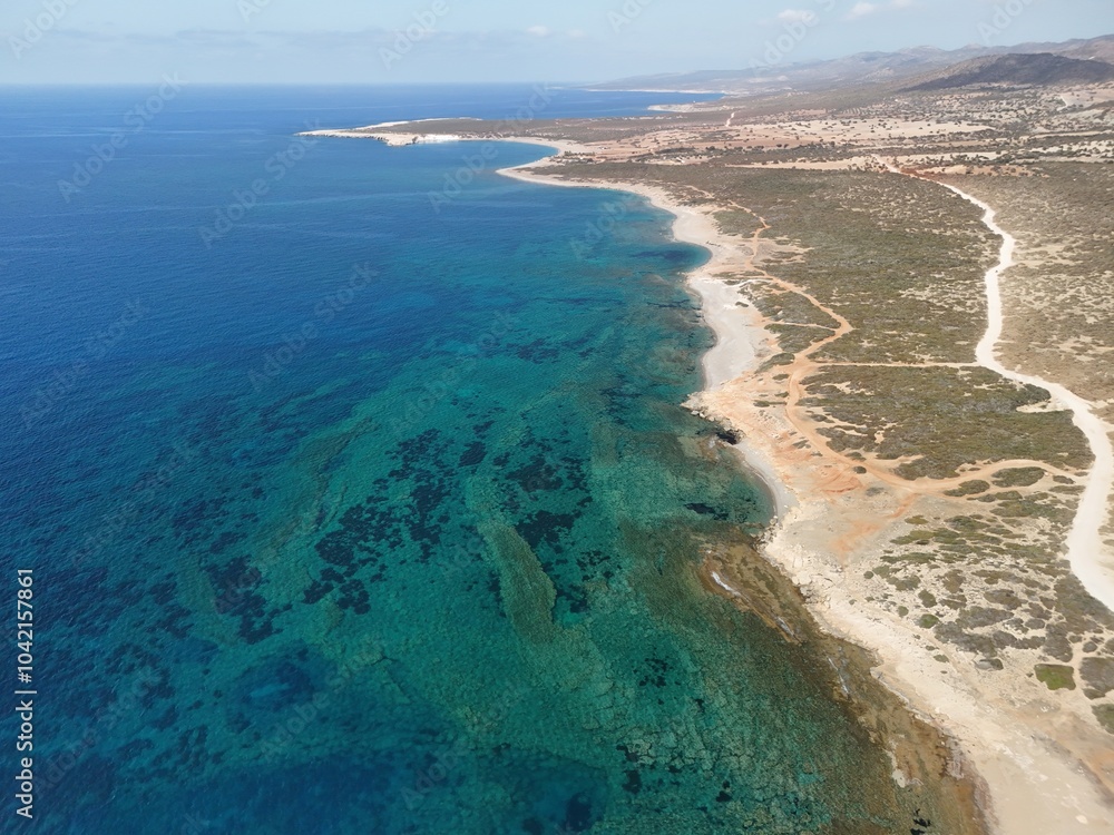 Obraz premium view of the beach. Cyprus, Akamas