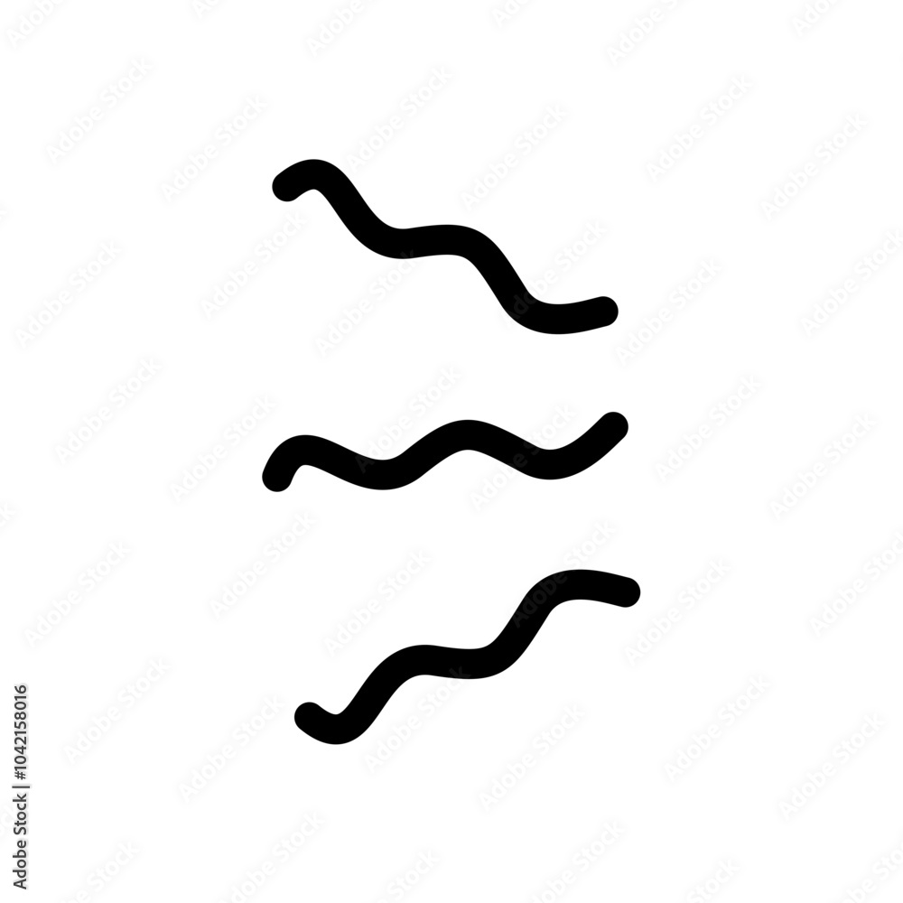 Doodle Cartoon vibration lines Doodle Cartoon vibration lines