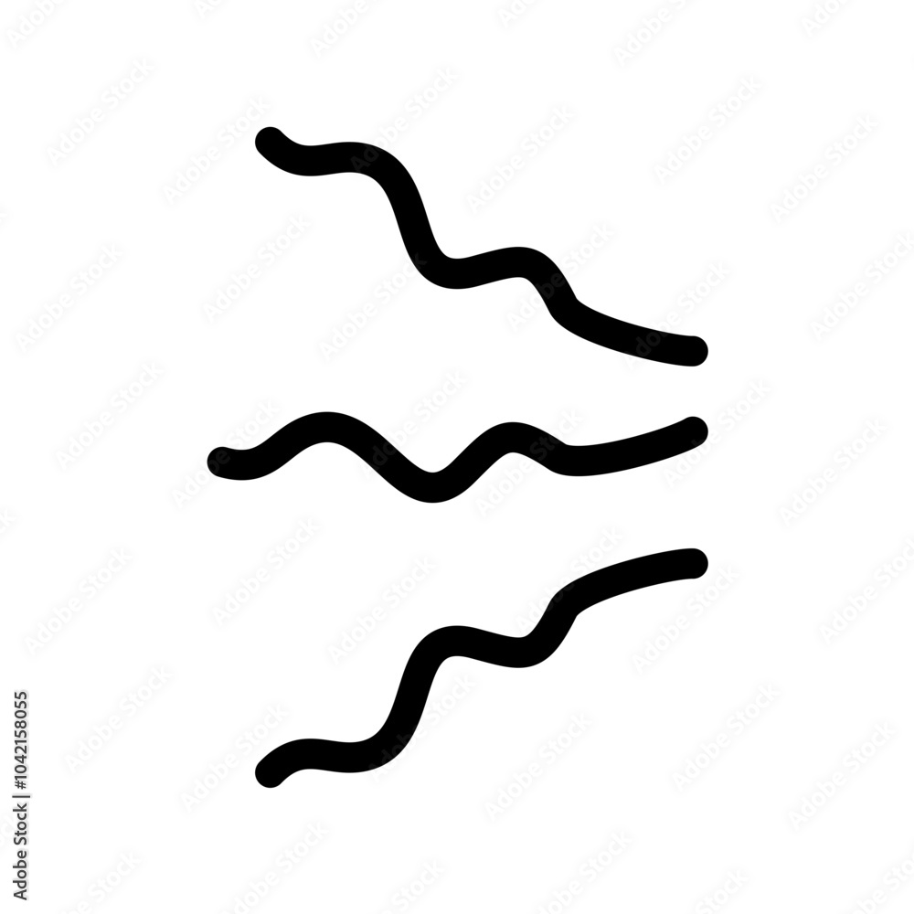 Doodle Cartoon vibration lines Doodle Cartoon vibration lines