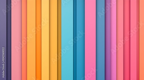 Vibrant Rainbow Patterns - Stylish Vertical Lines for Contemporary Backgrounds and Design Projects