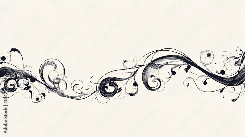 A simple yet striking border made of hand-drawn swirls and curves, offering an artistic touch. A simple yet striking border made of hand-drawn swirls and curves, offering an artistic touch.