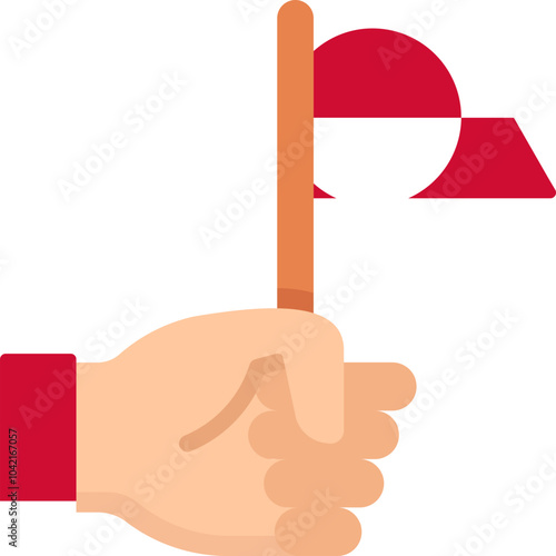 Country flag icon design in different shapes ecstatic 