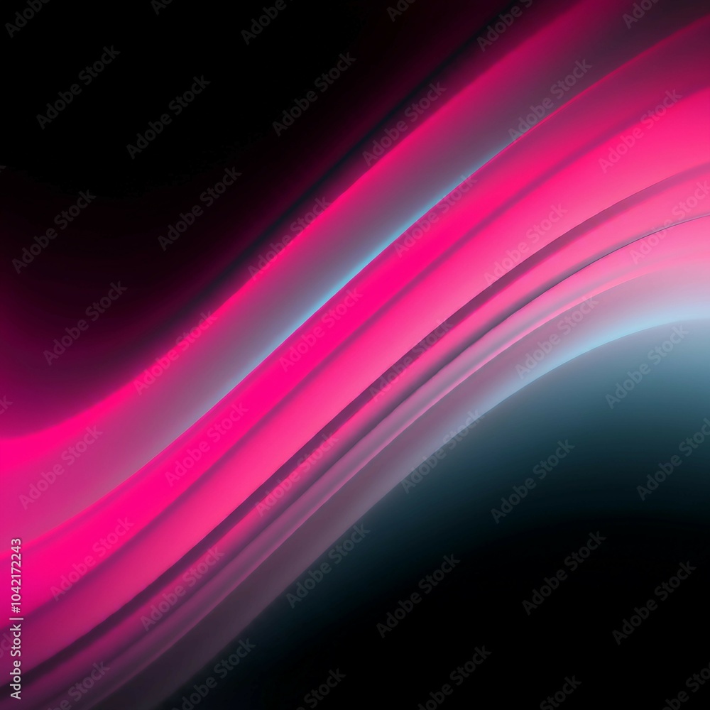 Naklejka premium Elegant Flow: Abstract Gradient Waves in Motion