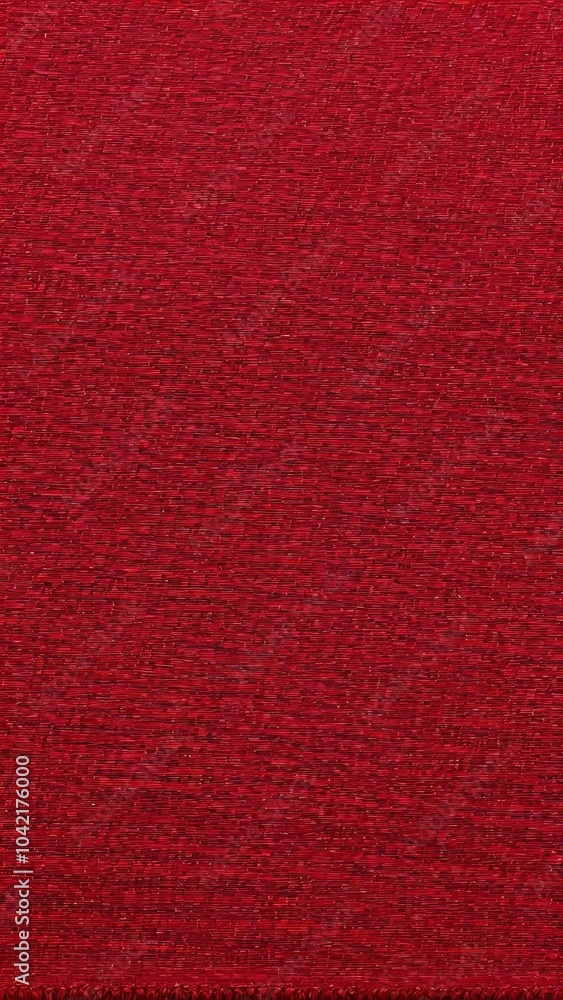 Fototapeta premium The texture of red fabric with a fine pattern creating the effect of depth and richness. Suitable for backgrounds, wallpapers and design projects