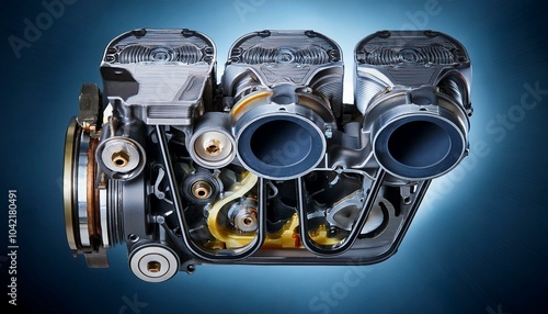 Motor Tuning Ansicht V8 Mechanik