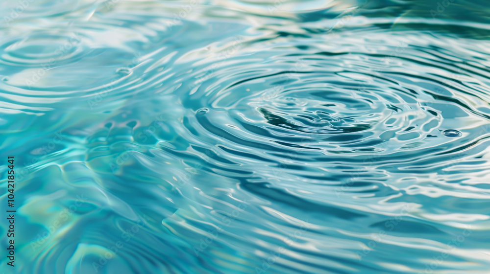 Gentle raindrops create ripples across the turquoise surface of the water, enhancing the calm ambiance. The scene evokes a peaceful connection with nature Gentle raindrops create ripples across the turquoise surface of the water, enhancing the calm ambiance. The scene evokes a peaceful connection with nature