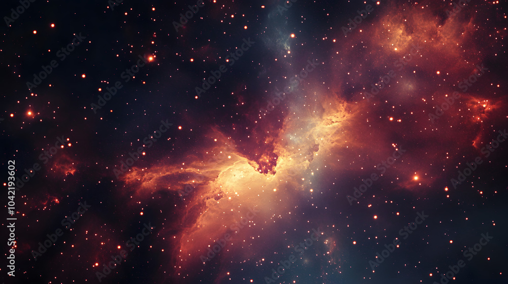 Fototapeta premium universe with wonderful psychedelic and stars with generative ai
